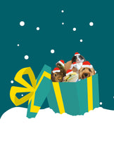 Load image into Gallery viewer, Festive Animal Gift Wrap Set
